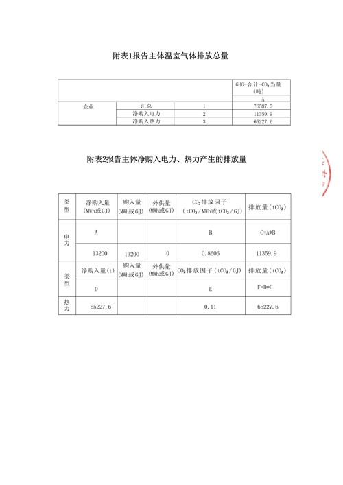 山東德源環(huán)氧科技有限公司溫室氣體排放報(bào)告2